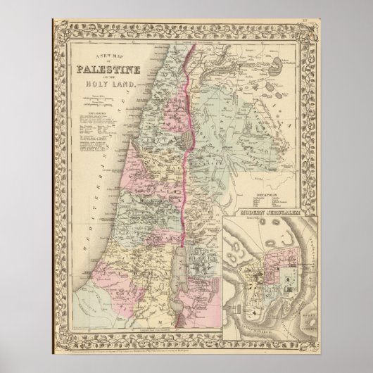 Palästina, Jerusalem Poster (Vorne)