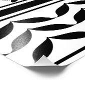 Palästina-Karte mit Flaggen und Keffiyeg-Muster Fotodruck (Ecke)