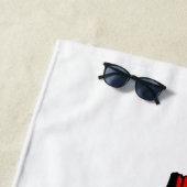 Palästina-Karte mit Flaggen und Keffiyeg-Muster Strandtuch (Beispiel)