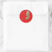 Palästina-Karte Runder Aufkleber (Tasche)
