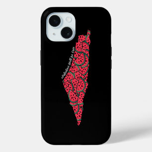 Palästina-Karte voller Wassermelonen Freies Palä iPhone 15 Hülle