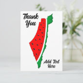 Palästina Karte Watermelon Symbol der Freiheit (Stehend Vorderseite)