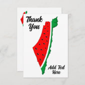 Palästina Karte Watermelon Symbol der Freiheit (Vorne/Hinten)