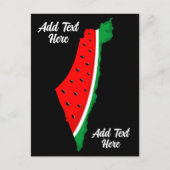 Palästina Karte Watermelon Symbol der Freiheit (Vorderseite)