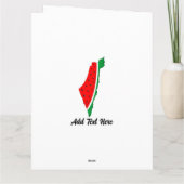 Palästina Karte Watermelon Symbol der Freiheit (Rückseite)