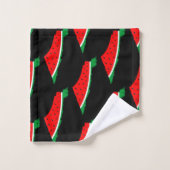 Palästina Karte Watermelon Symbol der Freiheit Badhandtuch Set (Waschlappen)
