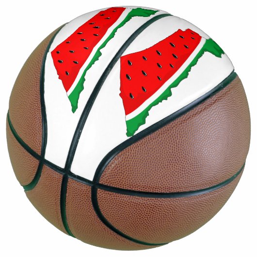 Palästina Karte Watermelon Symbol der Freiheit Basketball (angewinkelt)