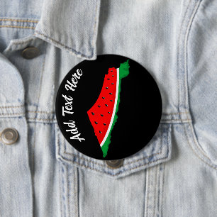 Palästina Karte Watermelon Symbol der Freiheit Button