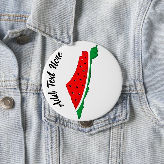 Palästina Karte Watermelon Symbol der Freiheit Button (Beispiel)