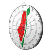 Palästina Karte Watermelon Symbol der Freiheit Dartscheibe (Vorderseite rechts)