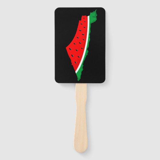 Palästina Karte Watermelon Symbol der Freiheit Fächer (Vorderseite)