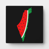 Palästina Karte Watermelon Symbol der Freiheit Fotoplatte (Vorderseite)