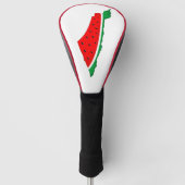 Palästina Karte Watermelon Symbol der Freiheit Golf Headcover (Vorderseite)