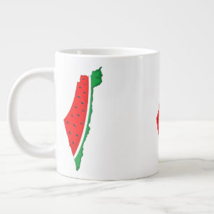 Palästina Karte Watermelon Symbol der Freiheit Jumbo-Tasse