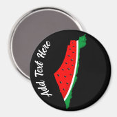 Palästina Karte Watermelon Symbol der Freiheit Magnet (Vorderseite/Rückseite)
