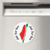 Palästina Karte Watermelon Symbol der Freiheit Magnet (In Situ (Geschirrspüler))