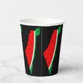Palästina Karte Watermelon Symbol der Freiheit Pappbecher (Rechts)