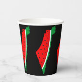 Palästina Karte Watermelon Symbol der Freiheit Pappbecher (Vorderseite)