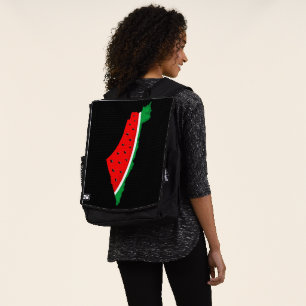 Palästina Karte Watermelon Symbol der Freiheit Rucksack