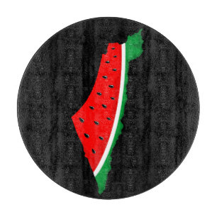 Palästina Karte Watermelon Symbol der Freiheit Schneidebrett