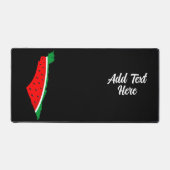Palästina Karte Watermelon Symbol der Freiheit Schreibtischunterlage (Vorderseite)