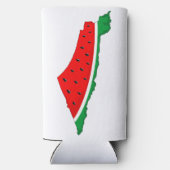 Palästina Karte Watermelon Symbol der Freiheit Selters Dosenkühler (Rückseite)