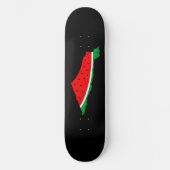 Palästina Karte Watermelon Symbol der Freiheit Skateboard (Vorderseite)