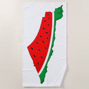 Palästina Karte Watermelon Symbol der Freiheit Strandtuch