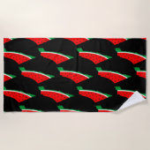 Palästina Karte Watermelon Symbol der Freiheit Strandtuch (Vorderseite)