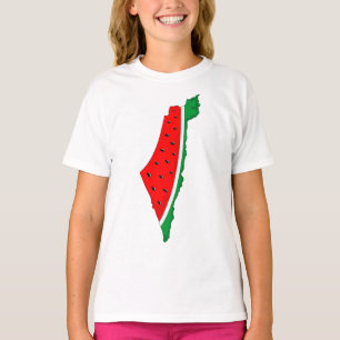 Palästina Karte Watermelon Symbol der Freiheit T-Shirt
