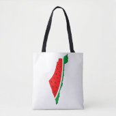 Palästina Karte Watermelon Symbol der Freiheit Tasche (Vorderseite)