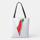 Palästina Karte Watermelon Symbol der Freiheit Tasche (Rückseite)