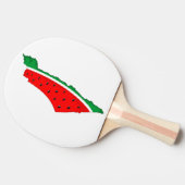 Palästina Karte Watermelon Symbol der Freiheit Tischtennis Schläger (Seitenansicht)