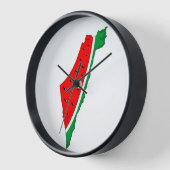 Palästina Karte Watermelon Symbol der Freiheit Uhr (Winkel)
