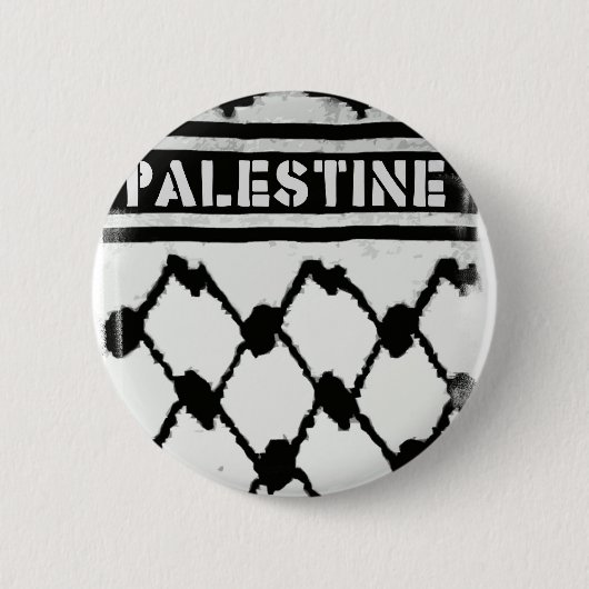 Palästina Keffiyah Button (Vorderseite)