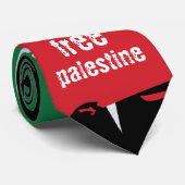 Palästina-Krawatte - freies Palästina Krawatte (Gerollt)