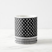 Palästina Kufiya | Black Keffiyeh Kaffeetasse (Mittel)