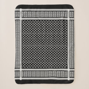 Palästina Kufiya Black Keffiyeh Tapestry Sherpadecke
