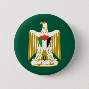 Palästina Landeswappen Symbol Emblem Flagge Adler Button