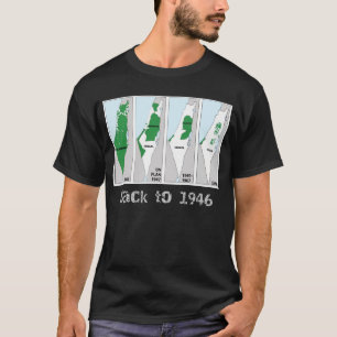Palästina-Landkarte, Zurück zu 1946, Palästina-Fla T-Shirt