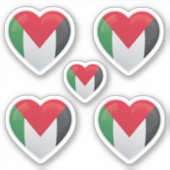 Palästina-Liebe-Symbol Aufkleber (Vorderseite)