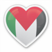 Palästina-Liebe-Symbol Aufkleber (Vorderseite)