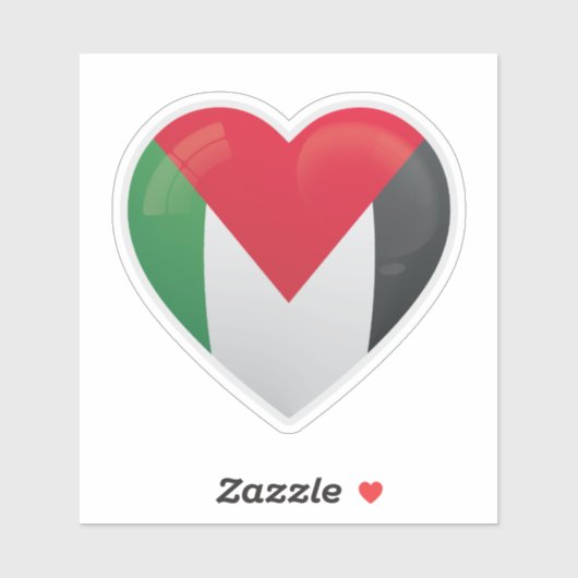 Palästina-Liebe-Symbol Aufkleber (Blatt)
