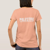 Palästina mit kurzem Gedicht T-Shirt (Rückseite)