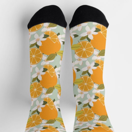 Palästina-Orangen lebhaftes, farbenfrohes Design Socken (Oben)