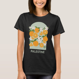 Palästina-Orangen lebhaftes, farbenfrohes Design T-Shirt