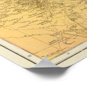 Palastina - Palästina-Atlas-Karte Poster (Ecke)