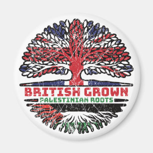 Palästina Palästinenser Britisch UK Baum Wurzeln F Magnet