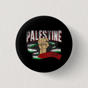 Palästina Palästinensische Flagge Faust Gaza Button