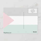 Palästina, Palau-Flagge Postkarte (Rückseite)